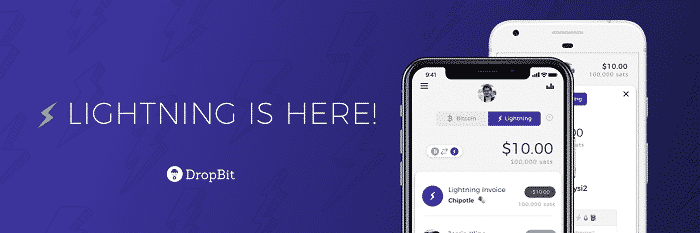 Dropbit Bitcoin Wallet Adds Support of Lightning Network
